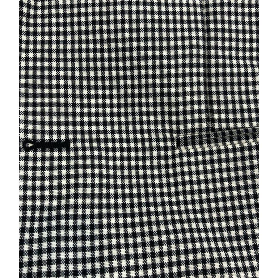 ハイドロゲン テーラードジャケット シングル ロゴ 総柄 千鳥格子 M 黒 サンローラン テーラードジャケット TAILORED JACKET 千鳥格子柄 1B