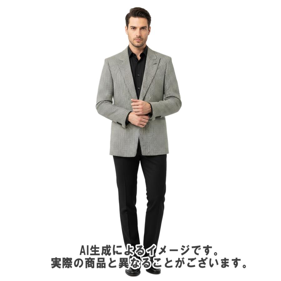 サンローラン テーラードジャケット TAILORED JACKET 千鳥格子柄 1B