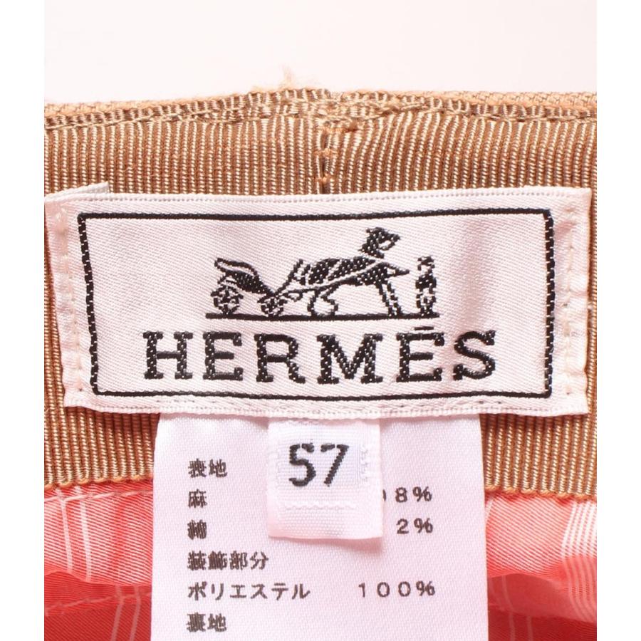 美品❣️ エルメス　キャスケット　マロンブラウン　サイズ58 美品 エルメス キャスケット カーブルアンフィネス レディース