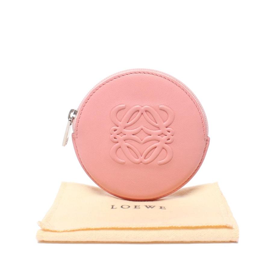 美品 ロエベ コインケース アナグラム 丸型 レディース LOEWE 中古