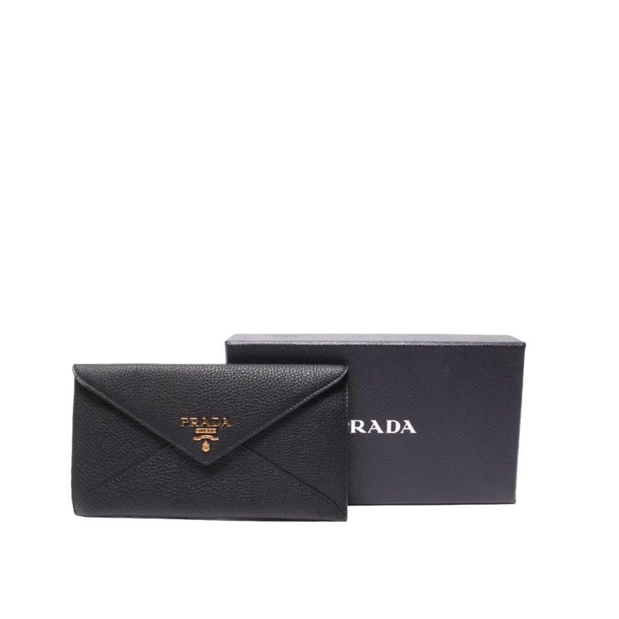 美品 プラダ エンベロープ 長財布 1MF175 レディース PRADA 中古 