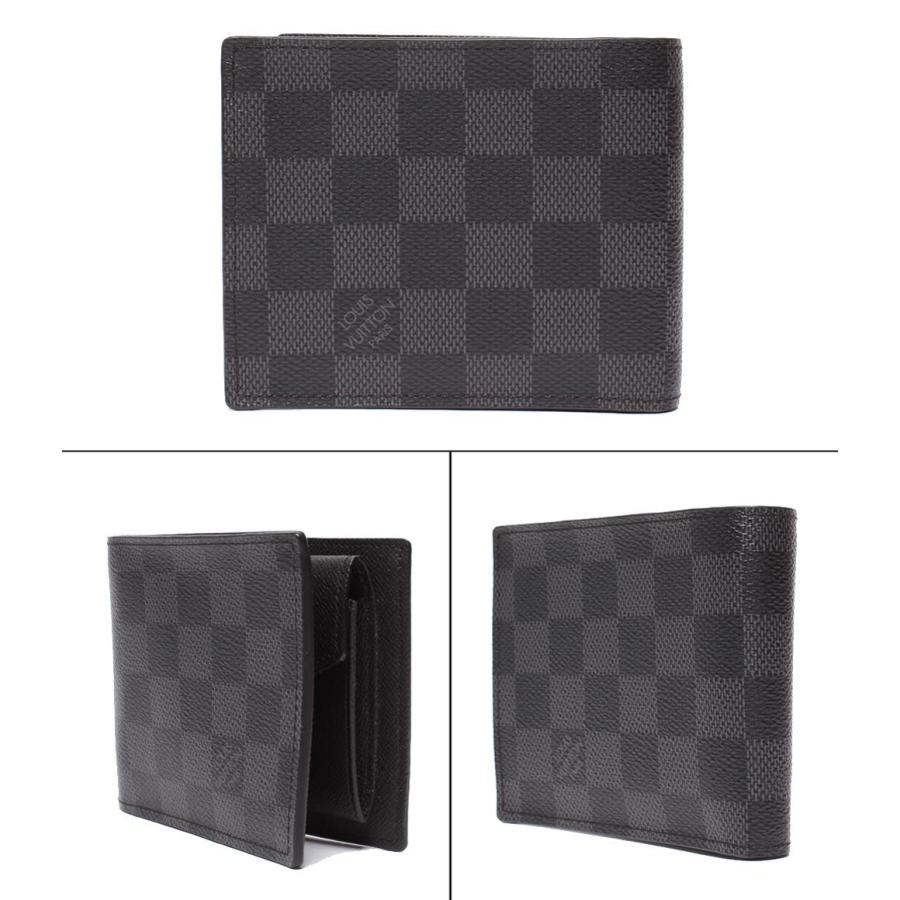 【新品未使用】ルイヴィトン ダミエ グラフィット マルコ 二つ折り財布 メンズ ルイヴィトン LOUIS VUITTON ダミエグラフィット ポルトフォイユ