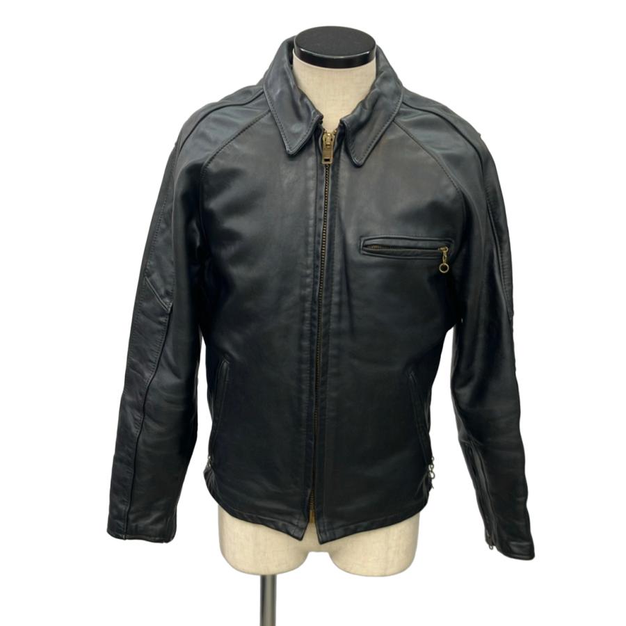Schott シングルライダース ブラック S ライナー付き ショット シングルライダースジャケット ジップアップ ライナー付き