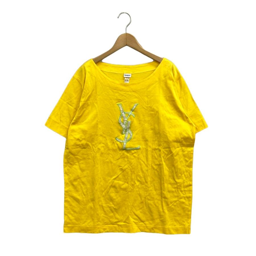 希少　美品　イヴサンローラン　シャツ　半袖　レディースLサイズ イヴ・サンローラン 半袖Tシャツ レディース SIZE 40 (XS) YVES SAINT