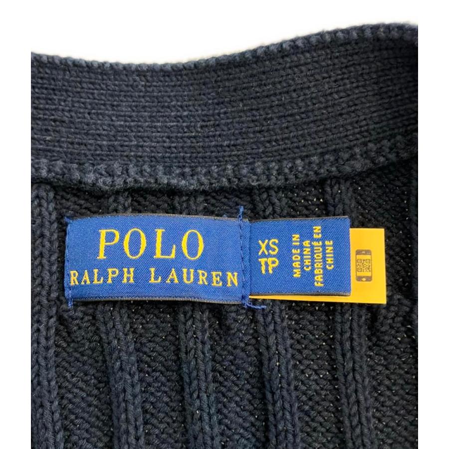 【極美品】POLO RALPH LAUREN ケーブルニットカーディガン XS ポロ・ラルフローレン ケーブルニットカーディガン レディース