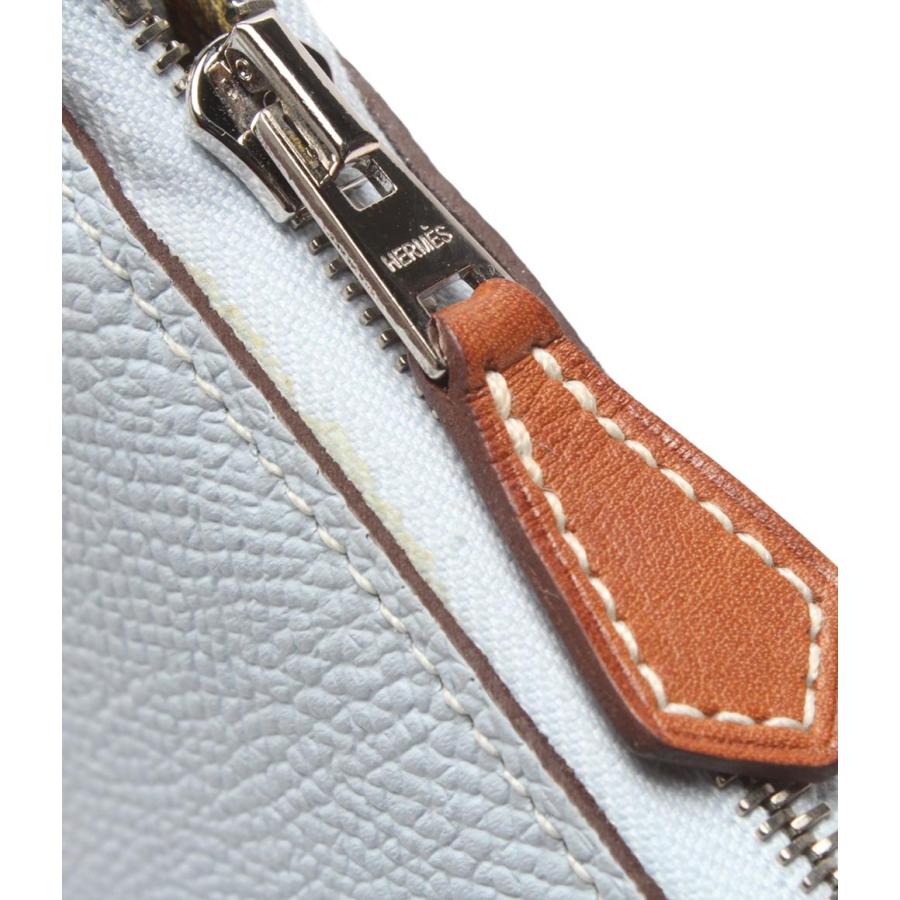 美品 エルメス ラウンドファスナー財布 □D刻印 シルバー金具 アザップ  