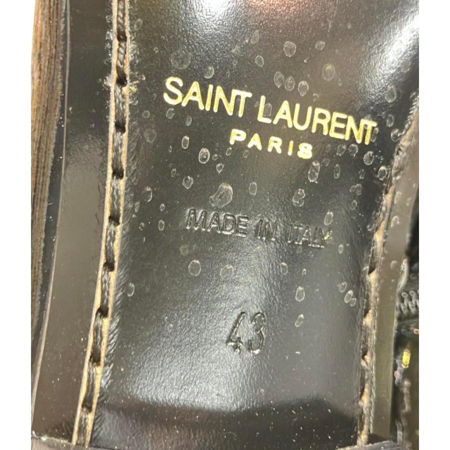 サンローランパリ ショートブーツ パテントレザー メンズ SIZE 43 (XL