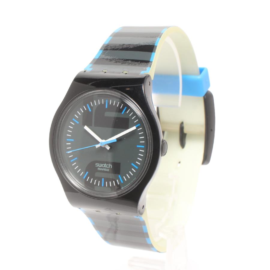 スウォッチ 腕時計 クオーツ ブラック レディース Swatch 中古 