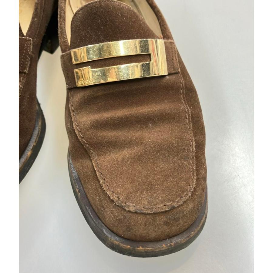 GUCCI 厚底ローファー 37 グッチ レザー ローファー 37 レディース ブラック 700036