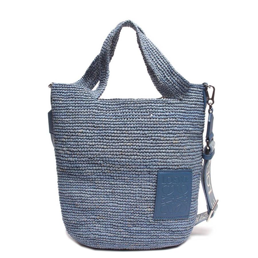 LOEWE 2way ミニトート かごバッグ ロエベ 2way かごバッグ トートバッグ シルバー金具 スリットミニ
