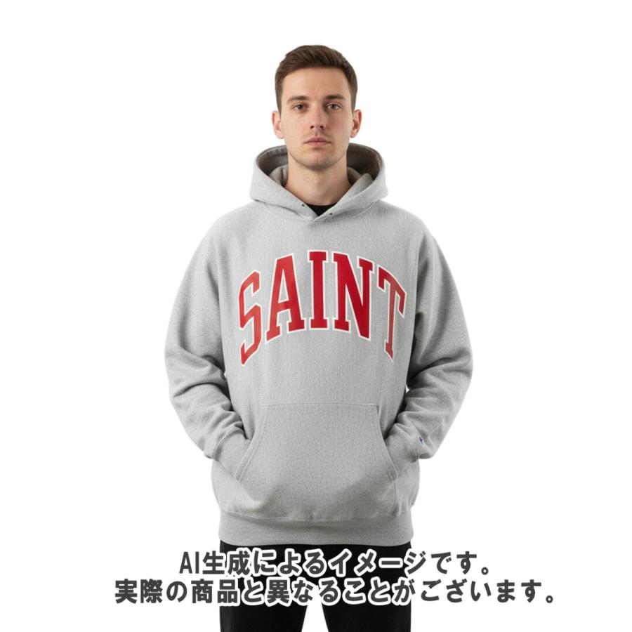 セントマイケル 長袖パーカー スウェット 23AW ロゴ HOODIE ARCH SAINT SM-A23-0000-031 メンズ SIZE XL SAINT MICHAEL 中古の画像