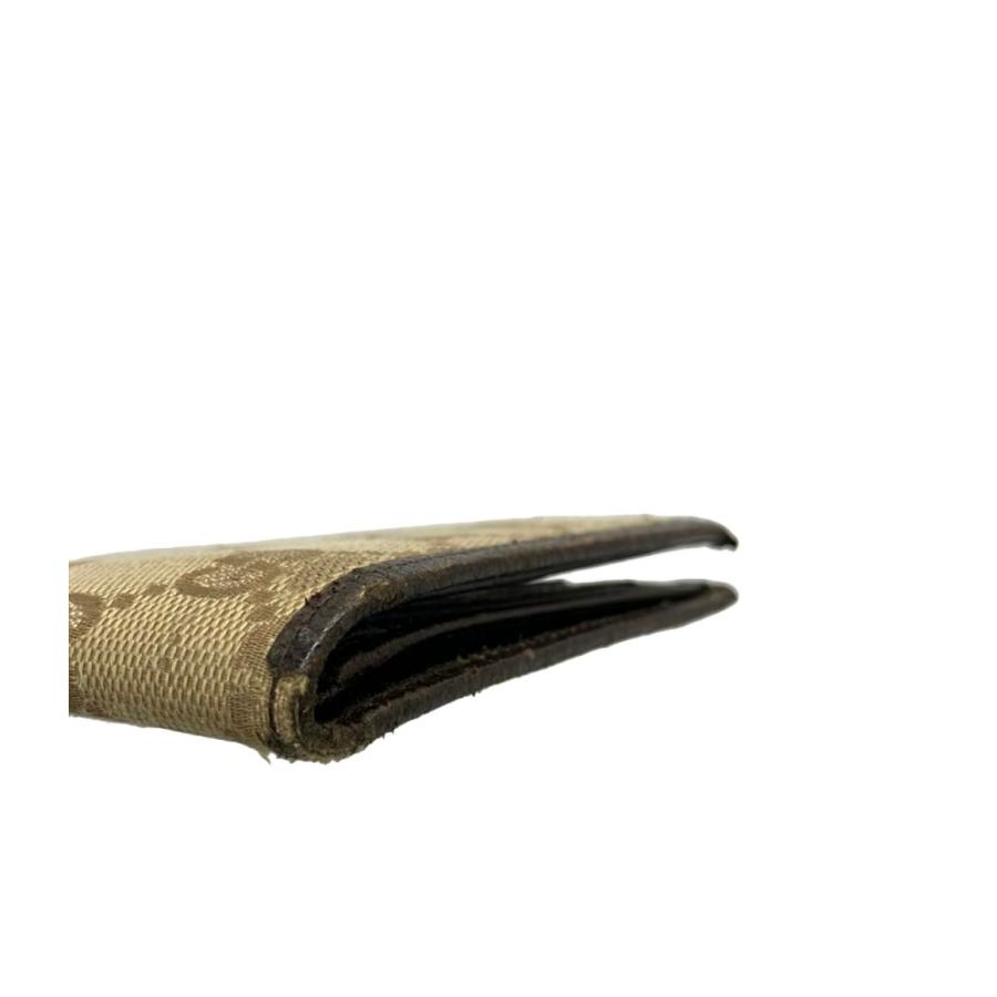 GUCCI GGキャンバス 二つ折り財布 GUCCI - グッチ GGキャンバス 二つ折り財布 260987 キャンバス
