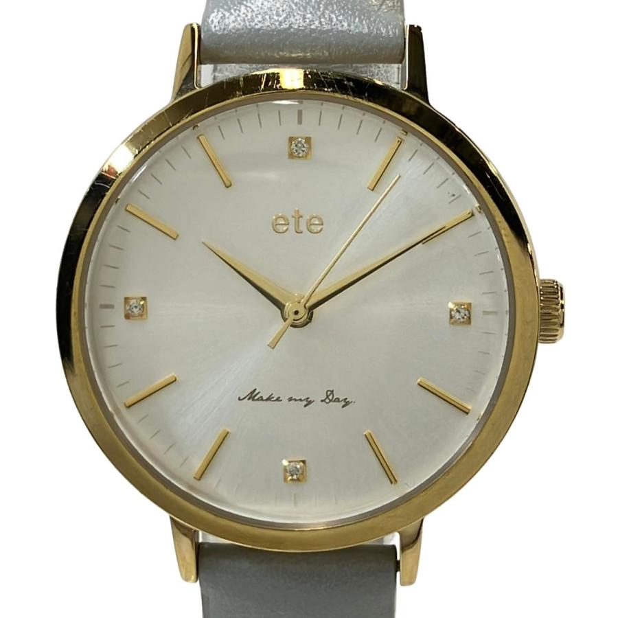 エテ 腕時計 クオーツ シルバー レディース ete 中古 : Rehello by
