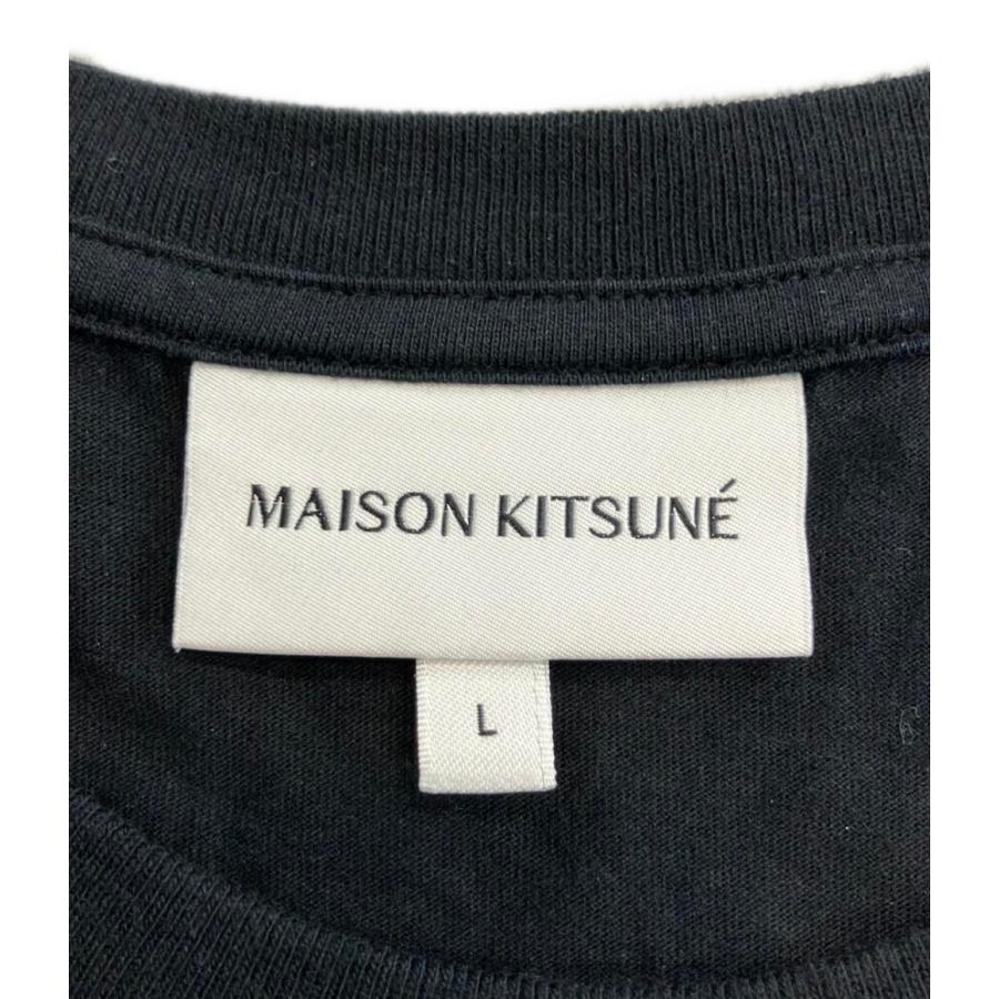 メゾンキツネ 半袖Tシャツ キツネワッペン メンズ SIZE L MAISON