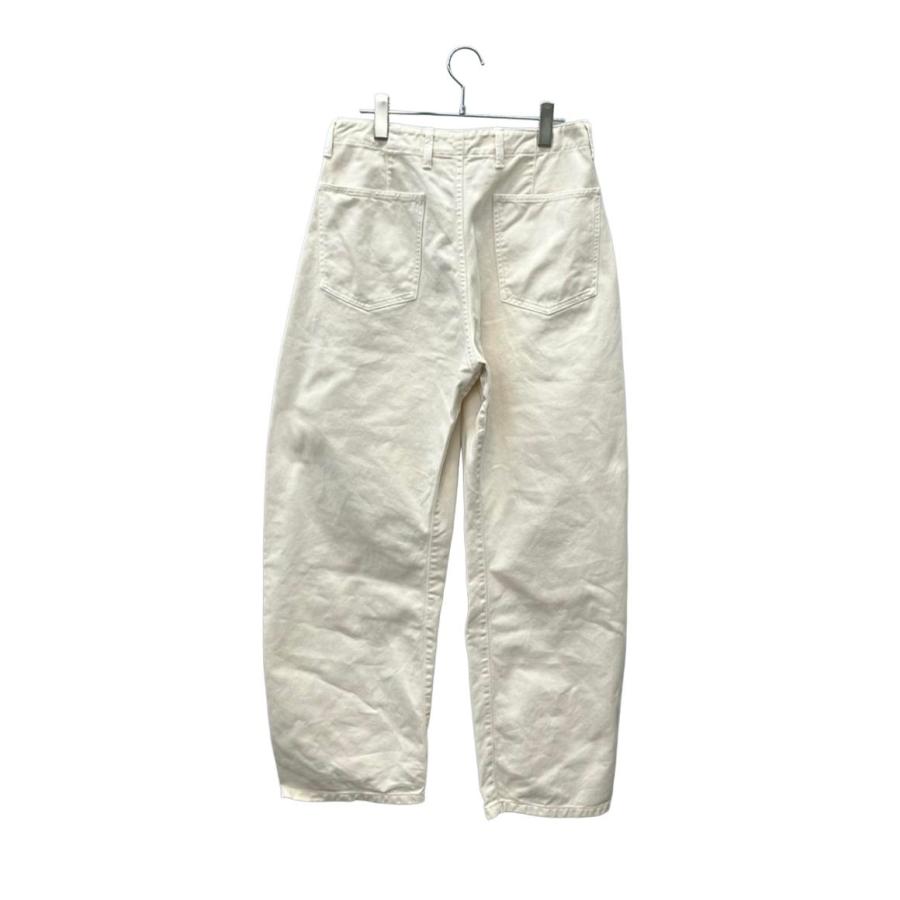ルメール デニムパンツ ホワイト コットン ワイド 1159-343-8696