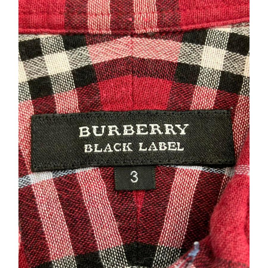 バーバリーブラックレーベル 長袖シャツ チェック柄 メンズ SIZE