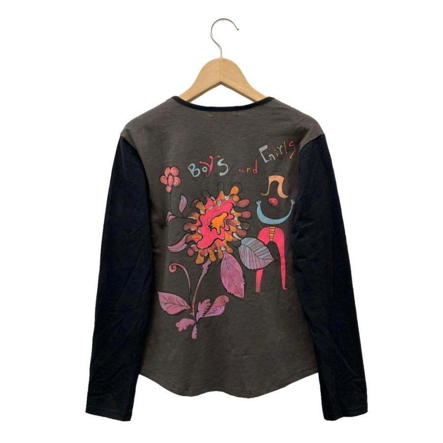 クストバルセロナ ベロア袖 カットソー クストバルセロナ 長袖カットソー レディース SIZE 4 (XL) Custo