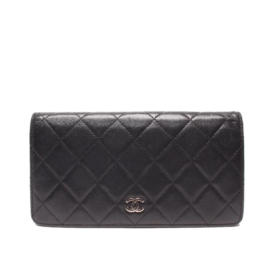【美品】シャネル マトラッセ シルバー CHANEL 長財布 極美品 シャネル CHANEL 長財布 マトラッセ キャビアスキン