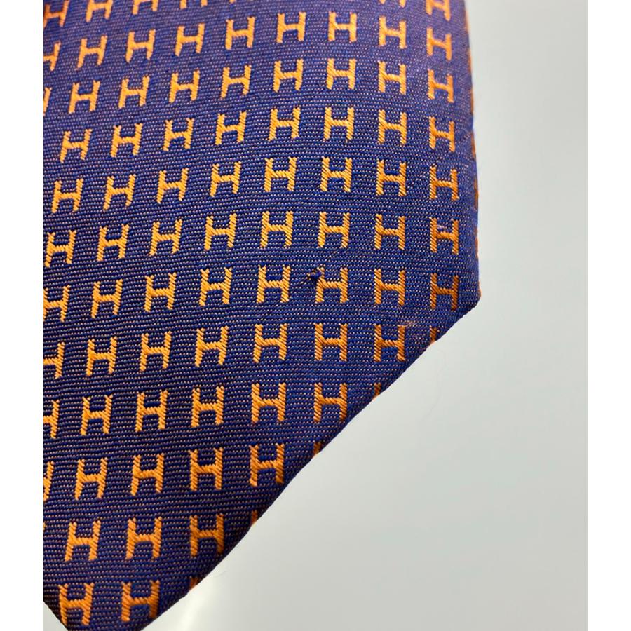 エルメス ネクタイ シルク 100% ファソネH メンズ HERMES 中古