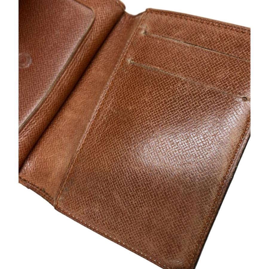 ✨中古美品✨三つ折財布 LOUIS VUITTON モノグラム ブラウン ルイ・ヴィトン 三つ折り財布 モノグラム レディース メンズ LOUIS