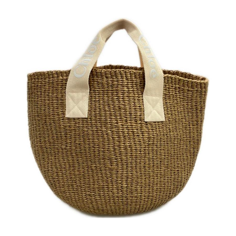 美品 クロエ Mifuko ラフィア かごバッグ バッグ トートバッグ コラボ 美品 クロエ ミフコ ハンドバッグ トートバッグ かごバッグ レディース