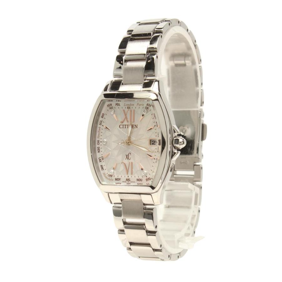 【稼働】CITIZEN XC 腕時計 白蝶 ソーラー レディース シルバー XC クロスシー シチズン 腕時計 CITIZEN 時計 xC レディース