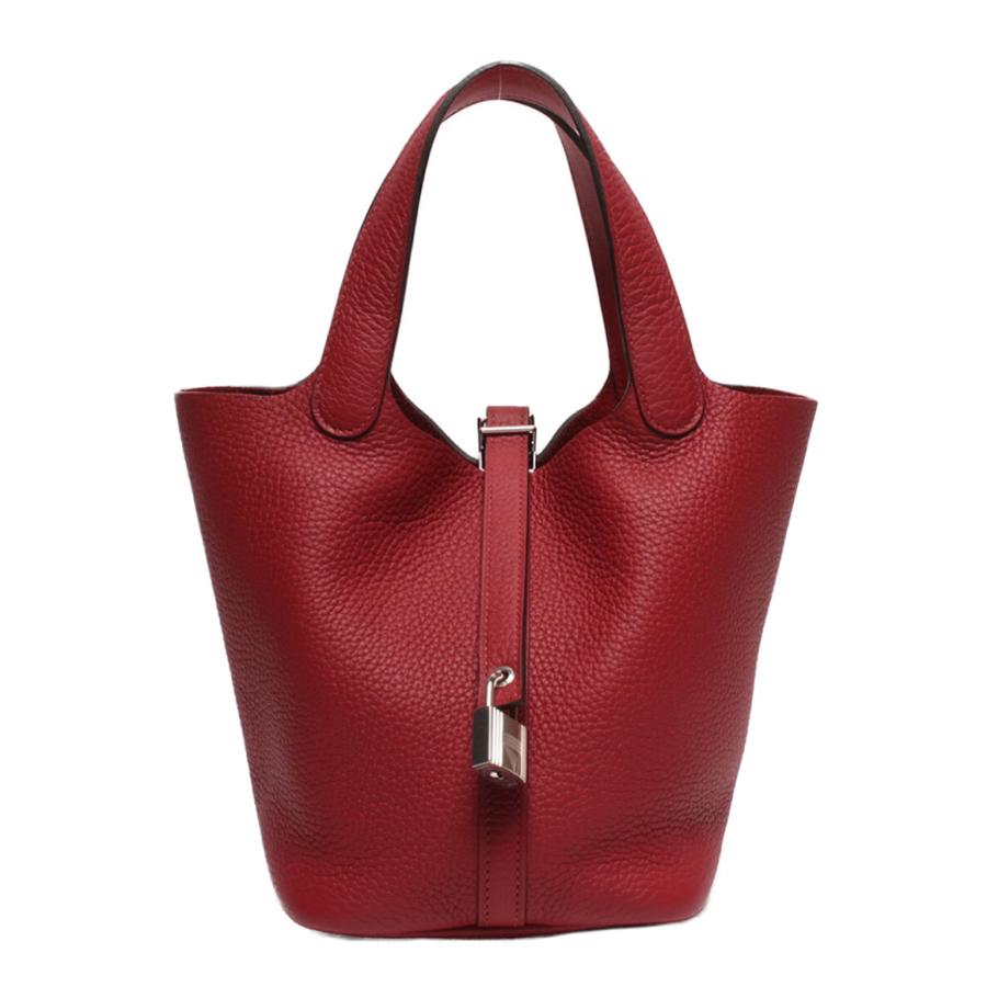⭐HERMES⭐ 美品 エルメス ピコタンロック PM シルバー金具 □Q刻印 美品 エルメス レザーハンドバッグ Z刻印 シルバー金具 ピコタン