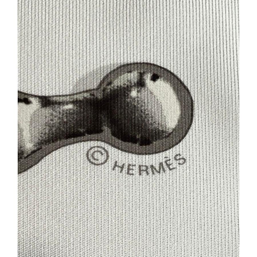 HERMES エルメス スカーフ カレ90 『VIF ARGENT(銀のしずく