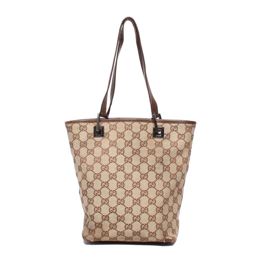 Gucciのロゴ入りキャンバスレザートートバック 楽天市場】グッチ 130739 GG トートバッグ キャンバス/レザー
