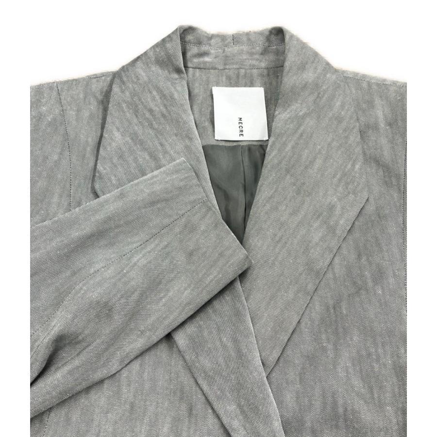 メクル MECRE カッティングスリーブ テーラードジャケット レディース M メクル カッティングスリーブ テーラードジャケット レディース