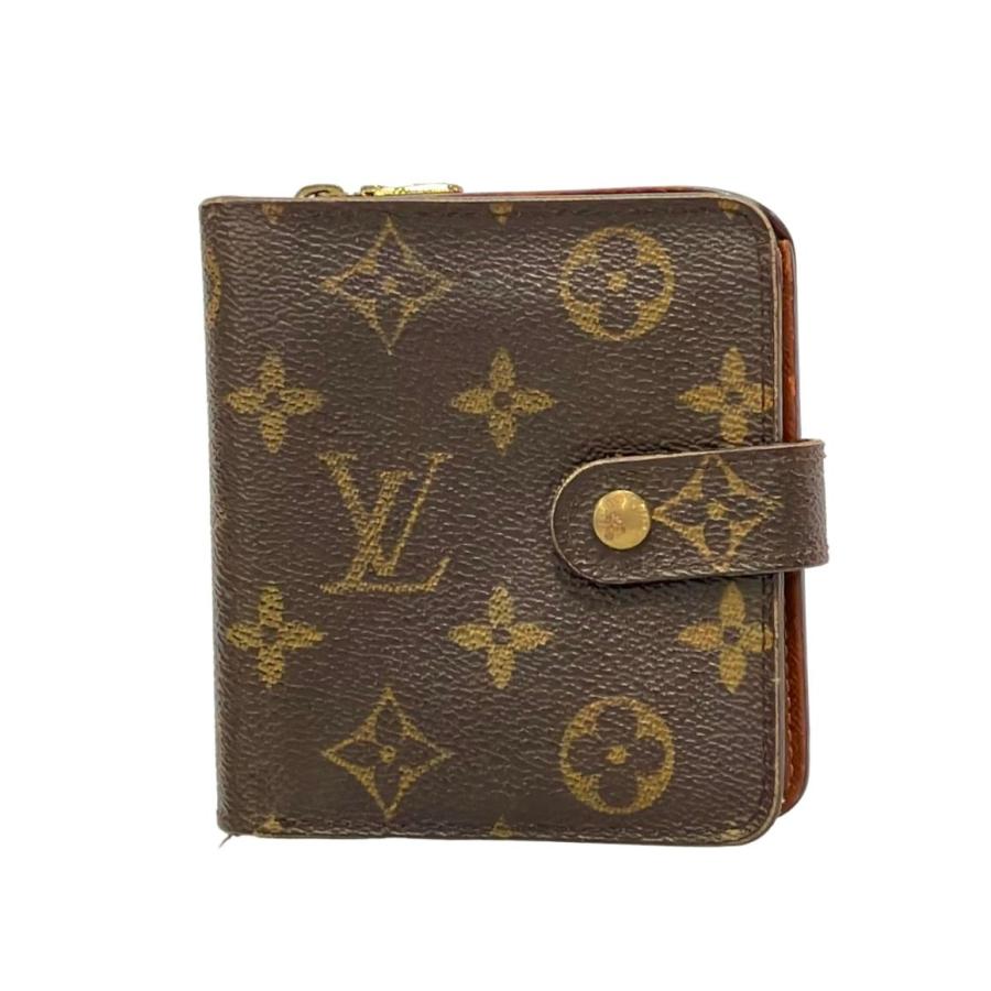 ルイ・ヴィトン 二つ折り財布 コンパクト ジップ モノグラム M61667