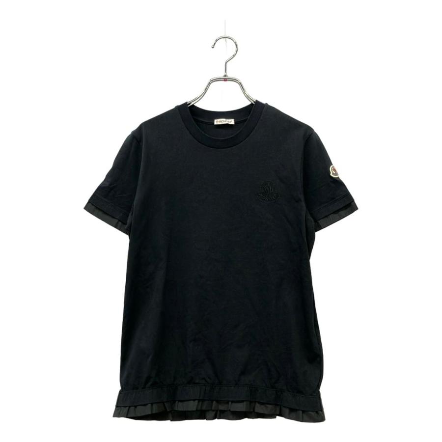 美品 モンクレール 裾フリル半袖Tシャツ レディース SIZE XS MONCLER モンクレール 裾フリル半袖Tシャツ レディース SIZE XS MONCLER 中古