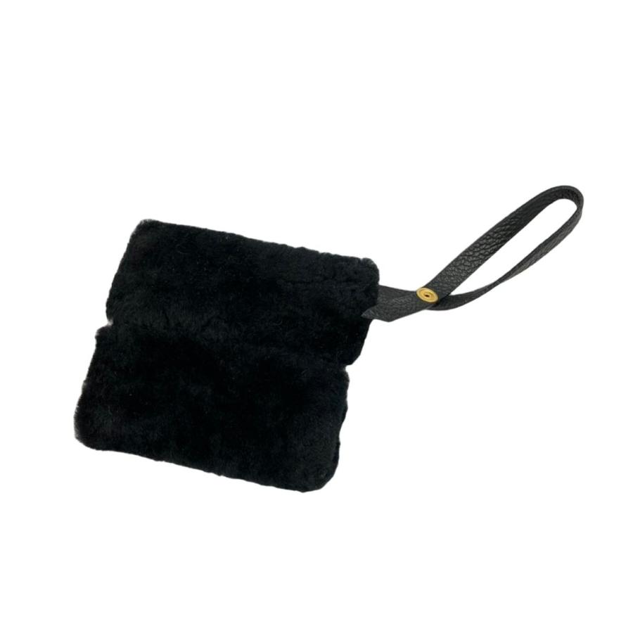 【新品・未使用】RIPANI リパーニ チャーム ムートン 黒 リッピー ポーチ 未使用✨RIPANI リパーニ ムートンチャームポーチ - メルカリ