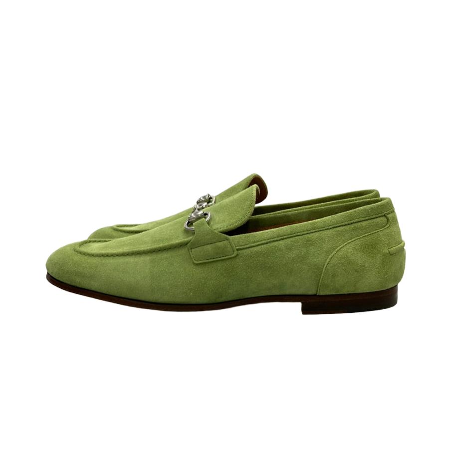 美品 グッチ スウェードビットローファー 406994 メンズ SIZE 8 GUCCI