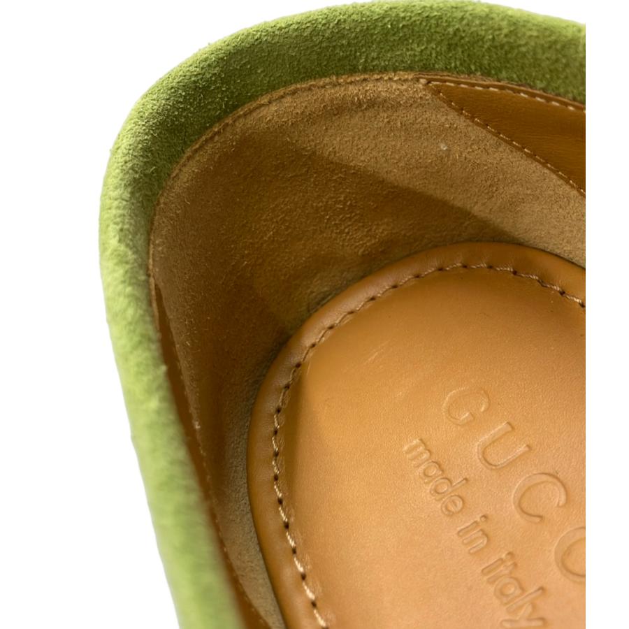 美品 グッチ スウェードビットローファー 406994 メンズ SIZE 8 GUCCI
