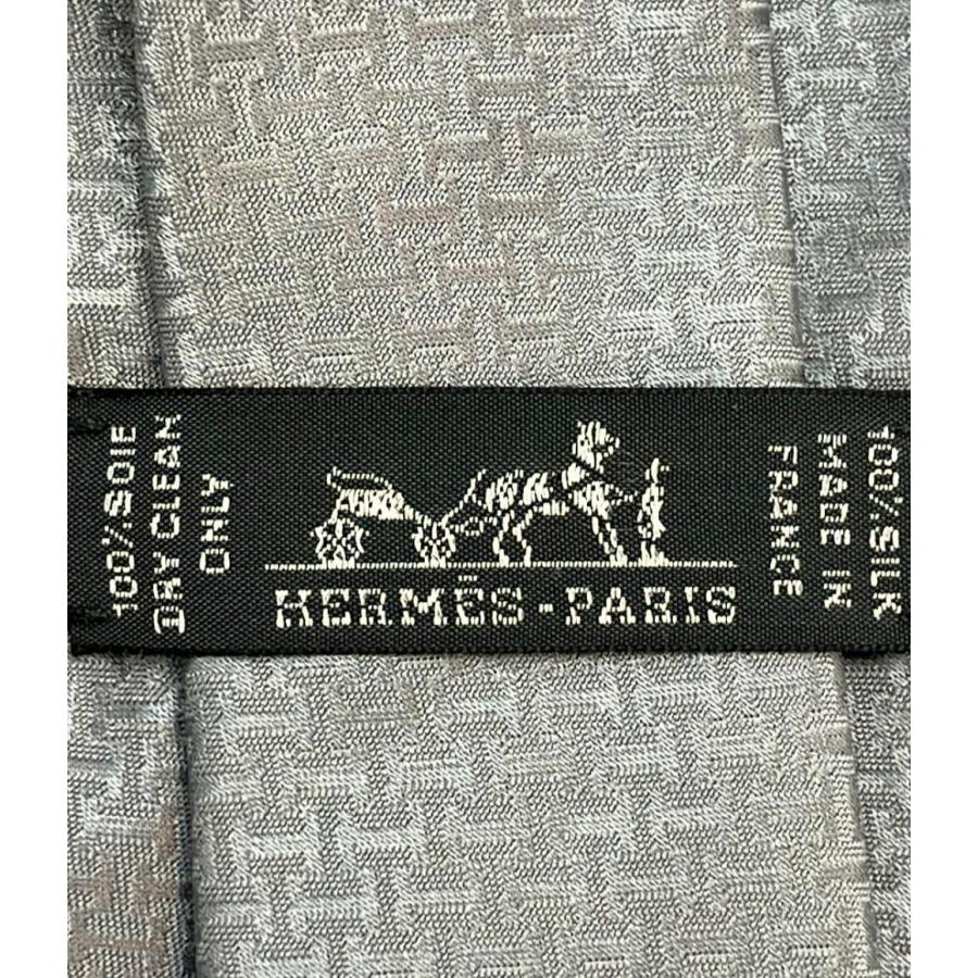 【超美品】HERMES ネクタイ エルメス シルク100% HERMES エルメス シルク100％ ホース 馬 ネクタイ ブルー系【美
