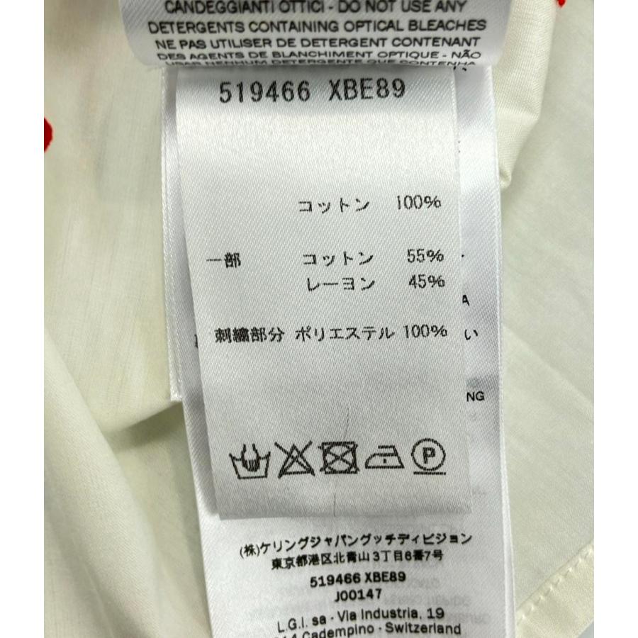 美品 グッチ ハートチューリップ柄長袖シャツ 蝶ネクタイ キッズ 美品 グッチ ハートチューリップ柄長袖シャツ 蝶ネクタイ キッズ