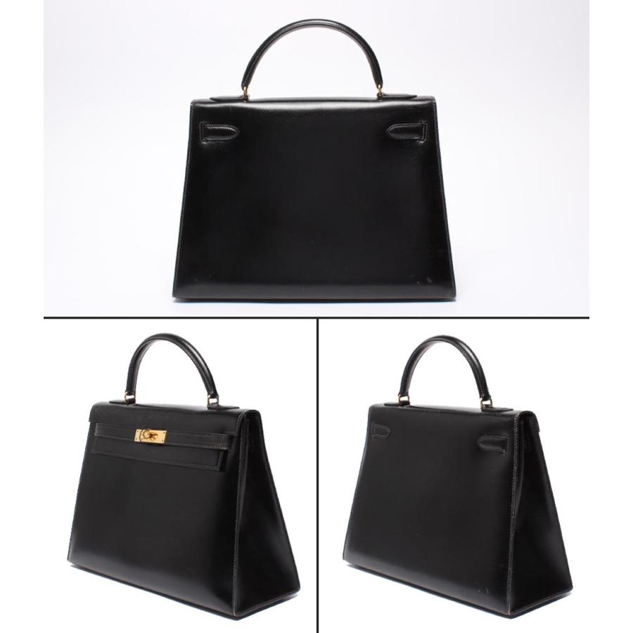 エルメス ハンドバッグ ゴールド金具 ボックスカーフ 〇L刻印 外縫い 