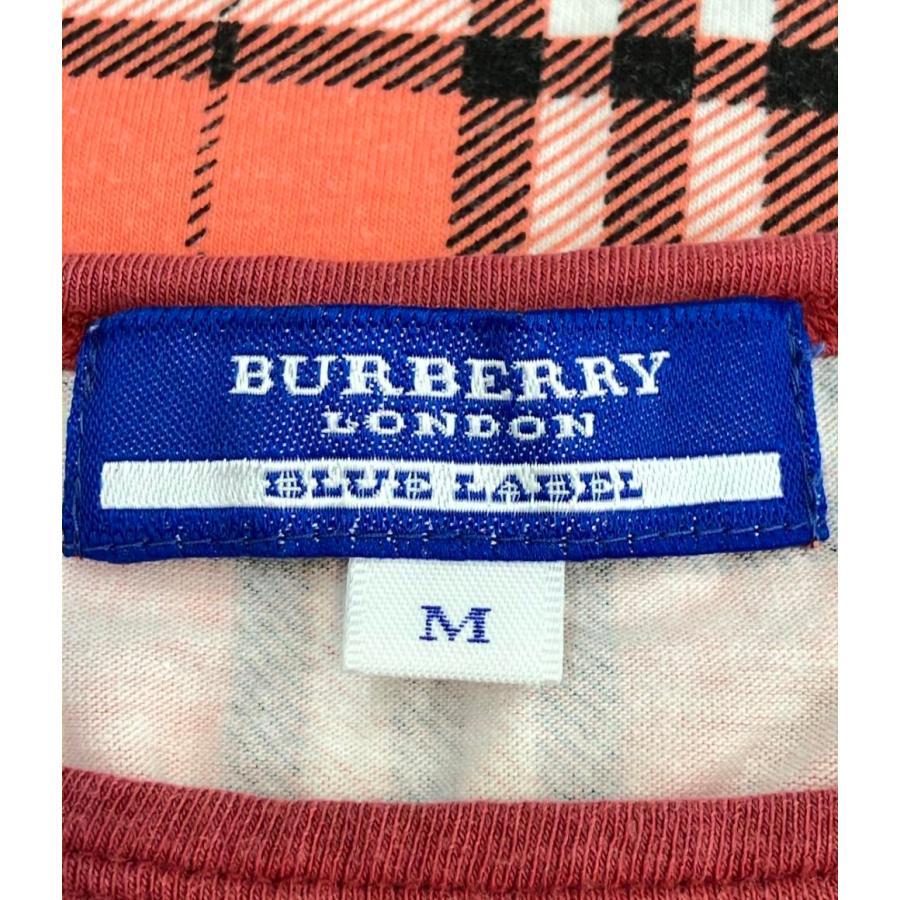 バーバリーブルーレーベル チェック柄半袖Tシャツ レディース SIZE M 