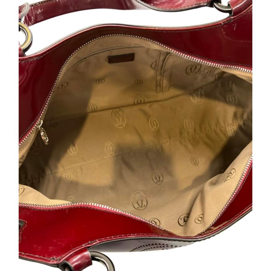 カルティエ トートバッグ ハンドバッグ パテントレザー マルチェロ