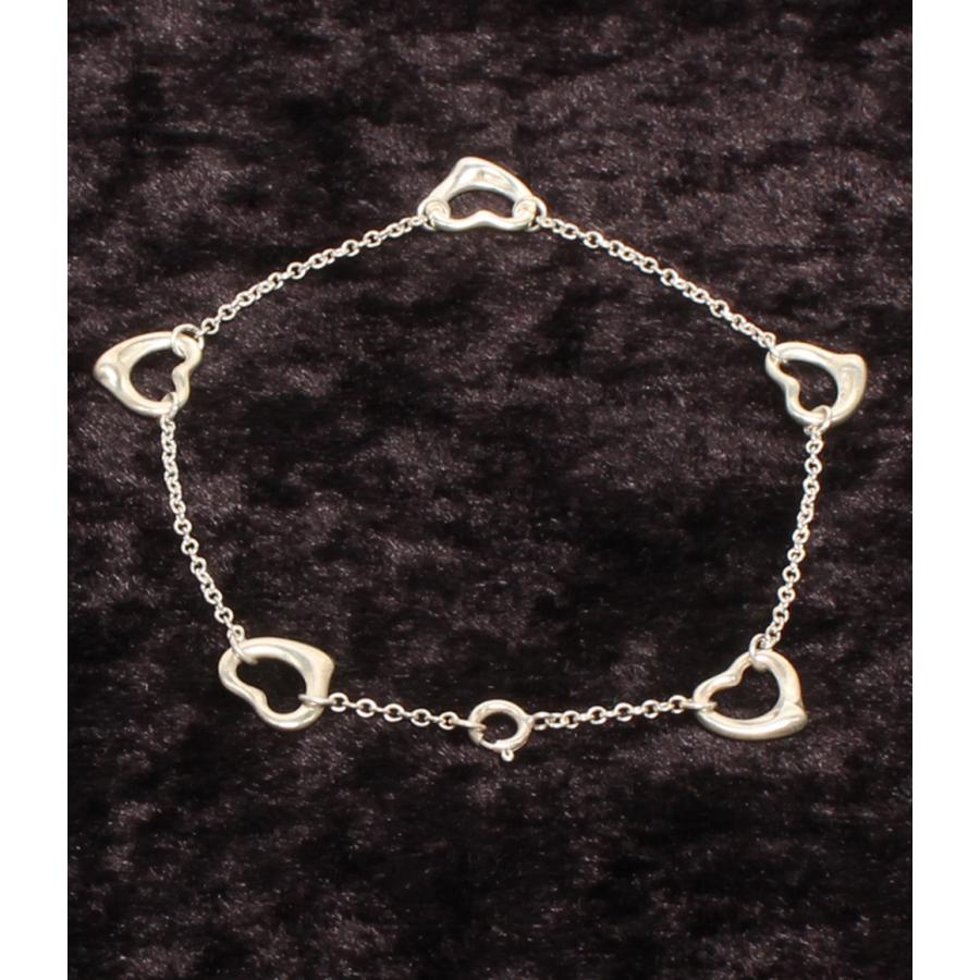 【美品】TIFFANY&Co. 3連オープンハートブレスレット SV925 ティファニー ブレスレット SV925 オープンハート エルサ ペレッティ