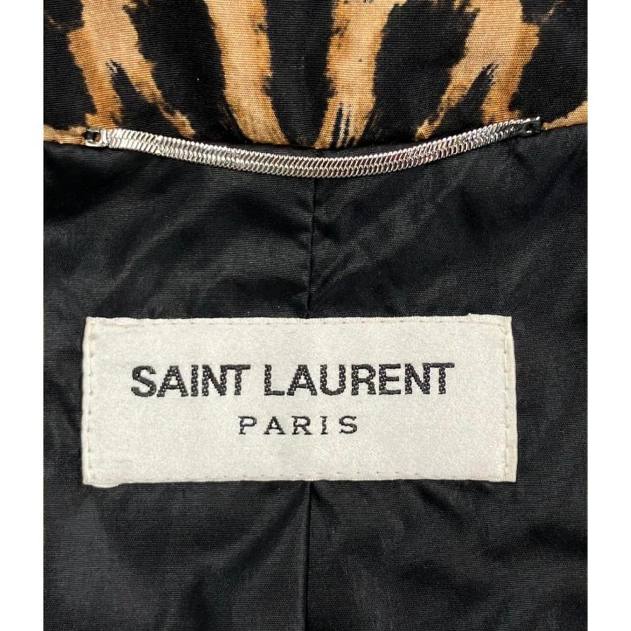 美品 サンローランパリ レオパードジャケット メンズ SIZE 44 (S