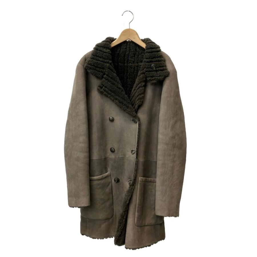 ジョルジオアルマーニ リバーシブルムートンコート レディース SIZE 46