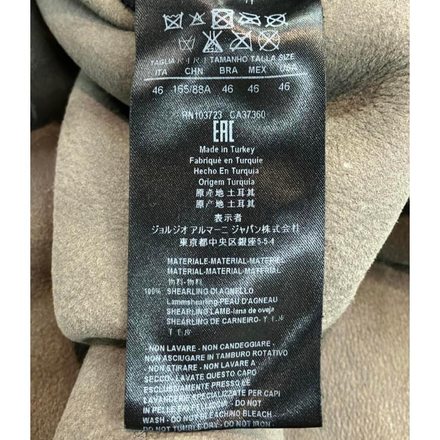 ジョルジオアルマーニ リバーシブルムートンコート レディース SIZE 46
