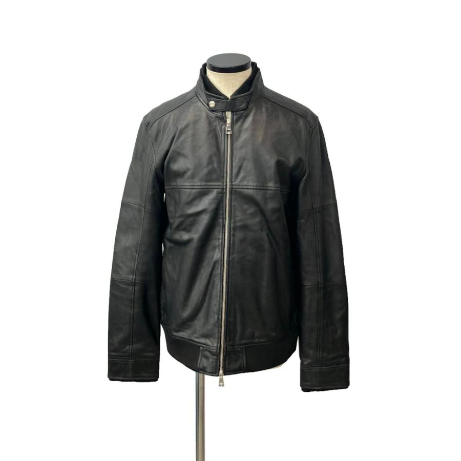 エイケイエム レザージャケット シングルライダース ラムレザー メンズ