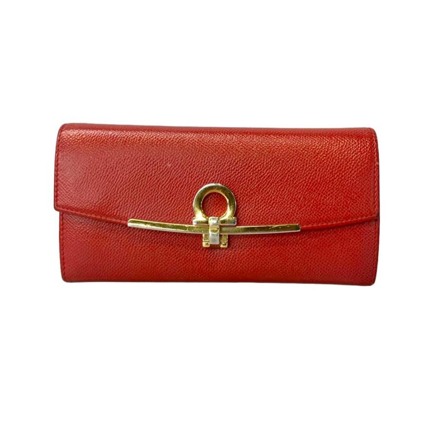 サルバトーレフェラガモ 二つ折り長財布 カードケース付き ガンチーニ  