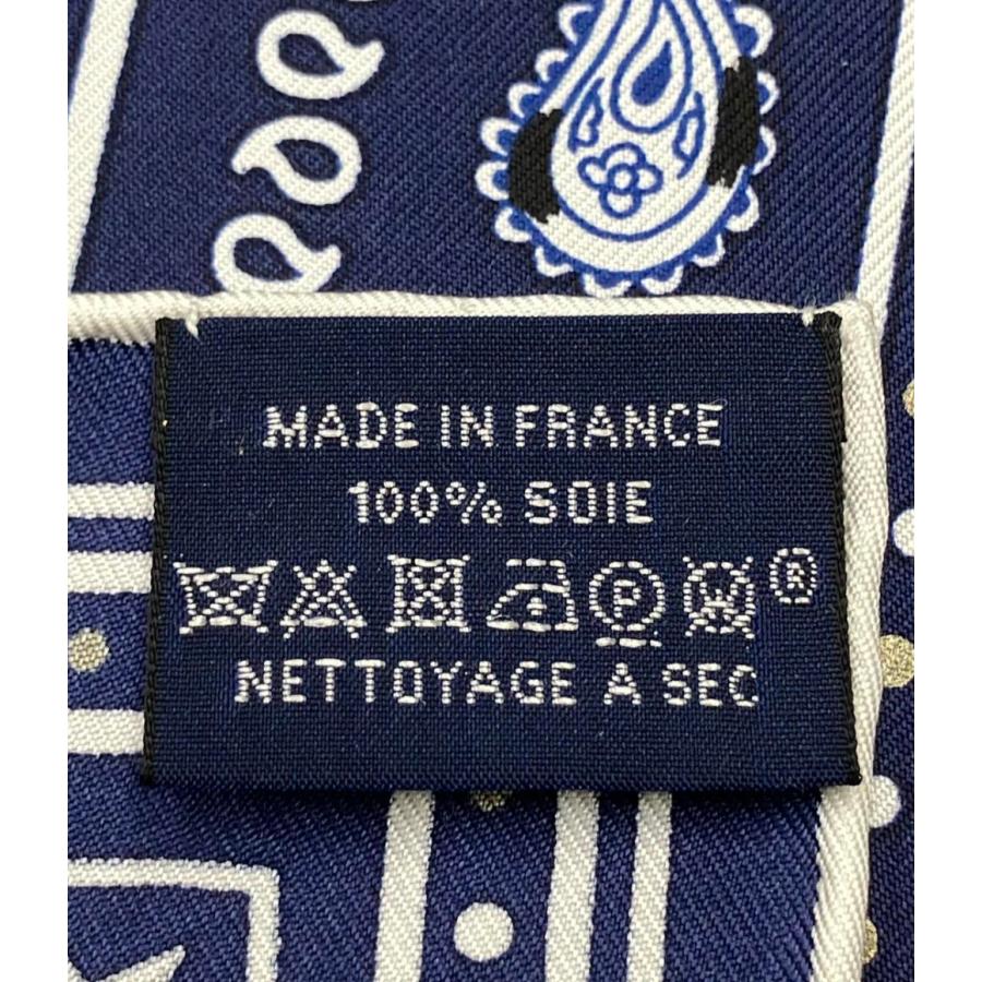 美品 エルメス スカーフ バンダナ カレ55 シルク100% コーラス