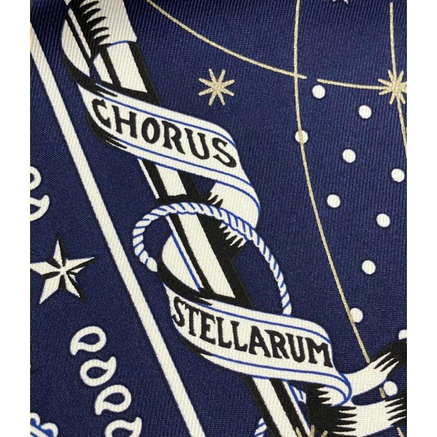 美品 エルメス スカーフ バンダナ カレ55 シルク100% コーラス