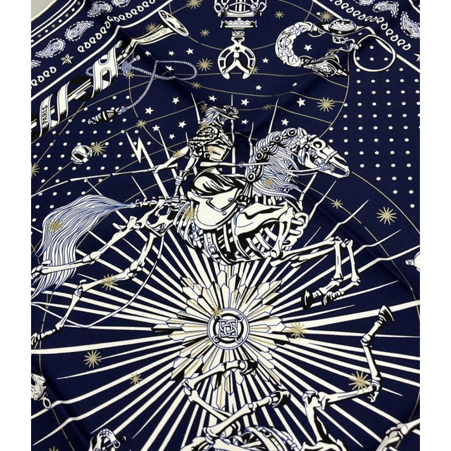 新品未使用　エルメス　HERMES シルクバンダナ 55《コーラス・ステラルム》 美品 エルメス スカーフ バンダナ カレ55 シルク100% コーラス