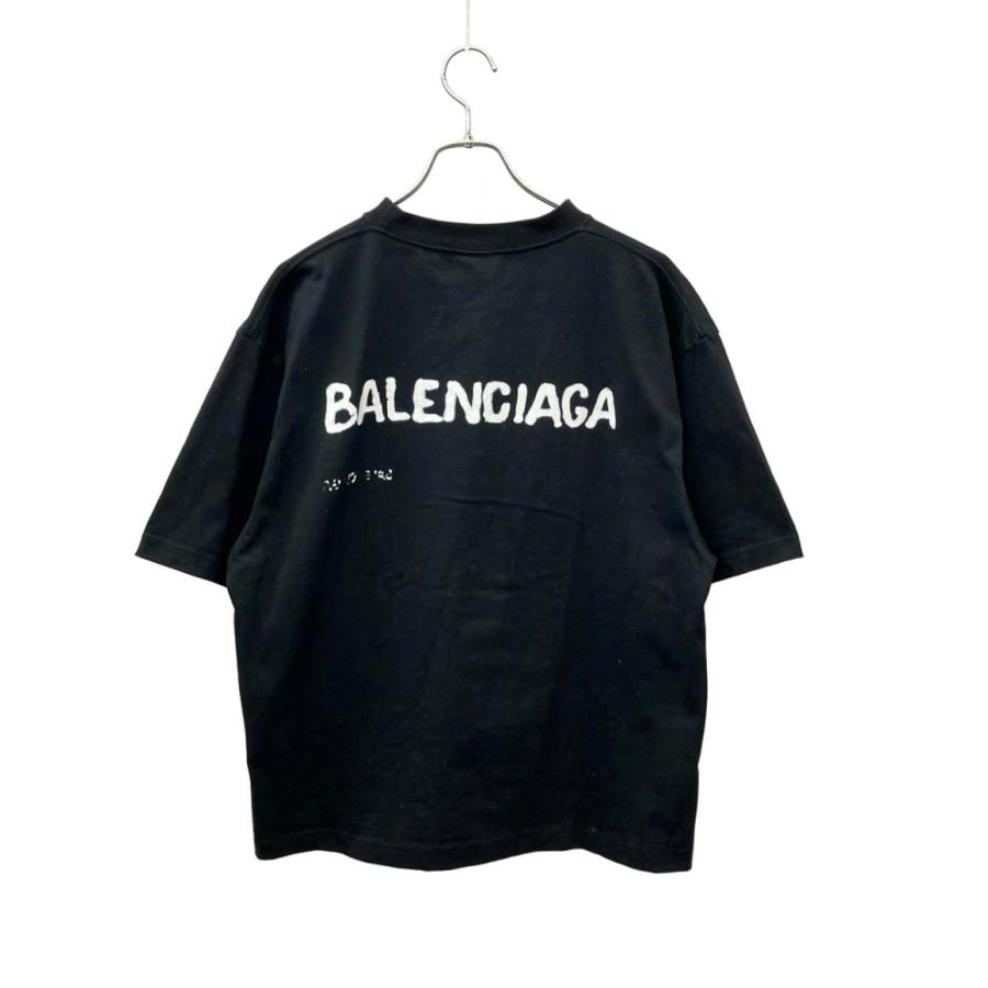 バレンシアガ 半袖Tシャツ Hand Drawnロゴ 手書き風 Drawn Balenciaga